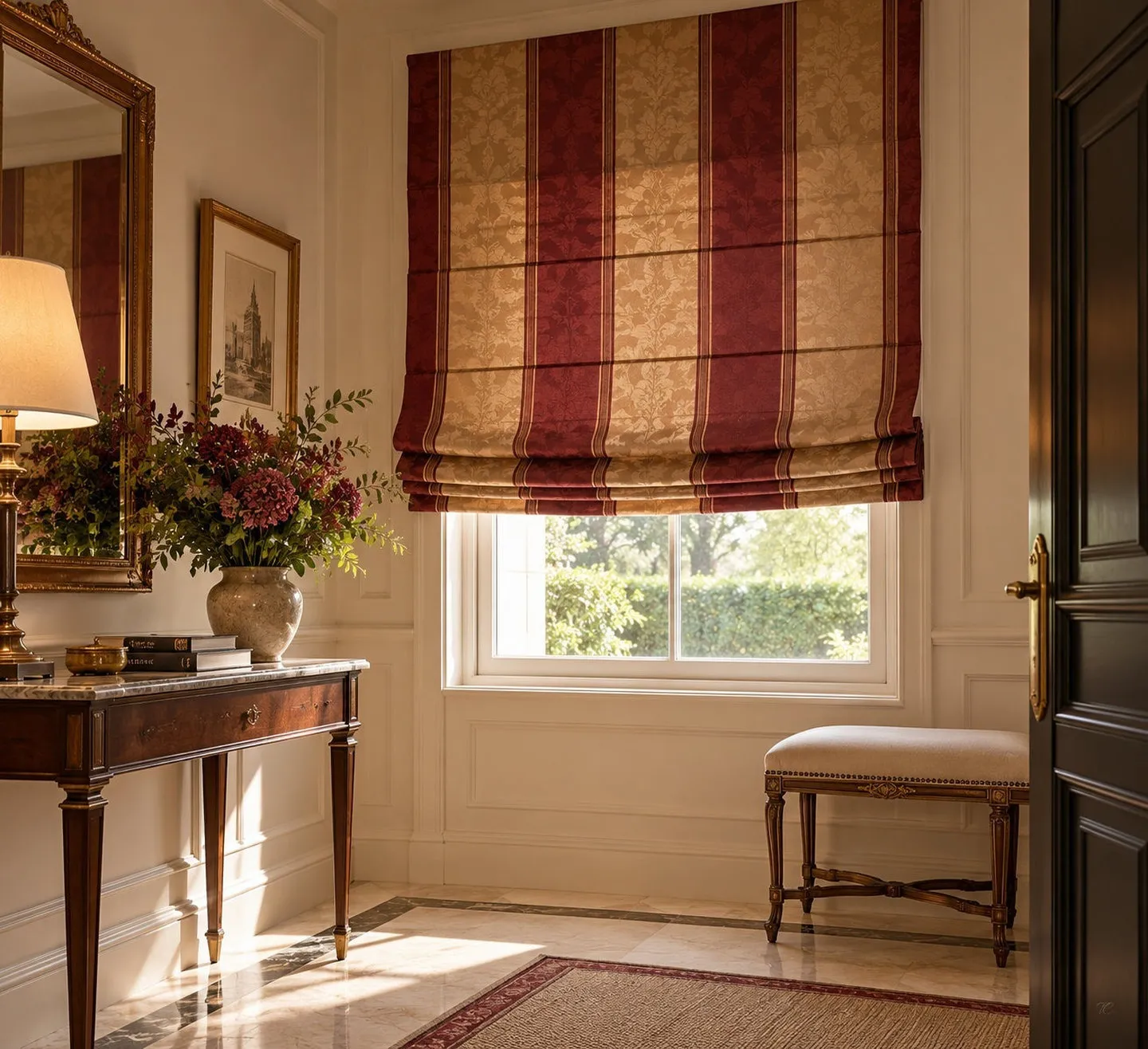 Estor plegable de Jacquard a medida de TextilCort