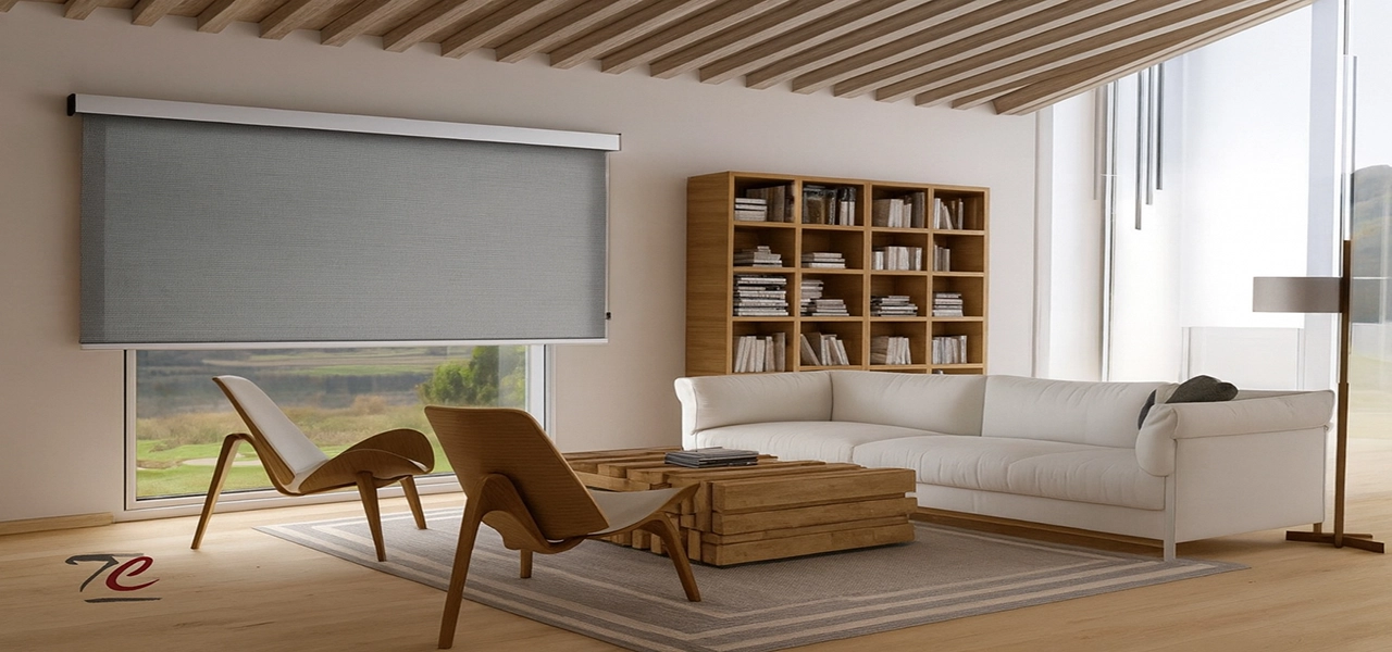 Foto Ambiente Estor Enrollable Hepalo Amazonas Blanco Textilcort