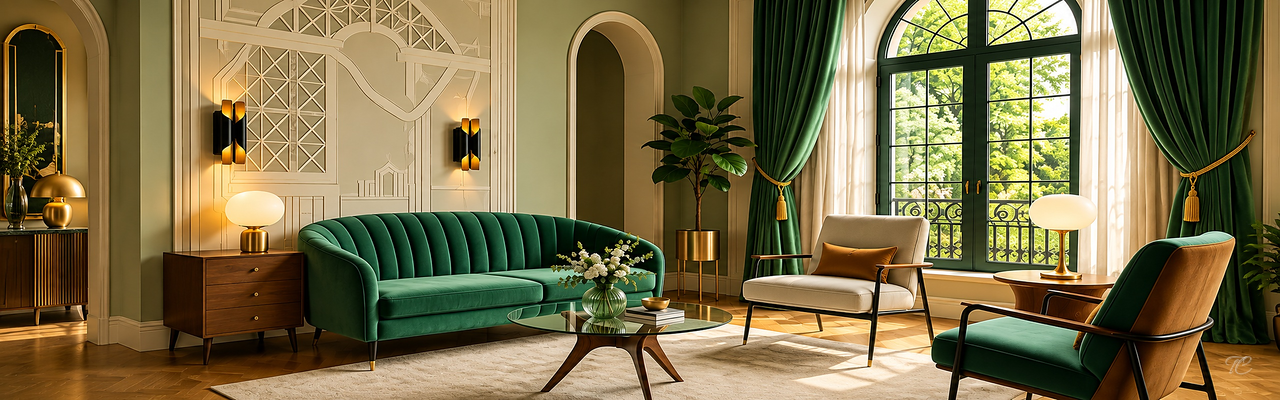 Cortinas de estilo Art Deco a medida de TextilCort