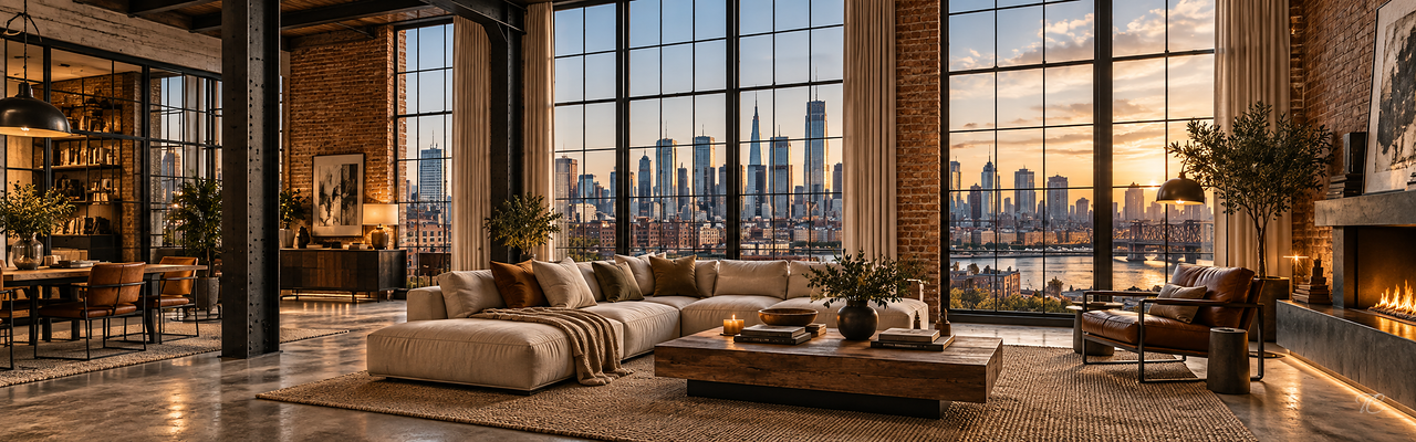 Cortinas de estilo Industrial a medida de TextilCort