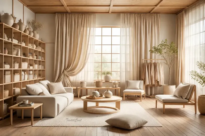 Cortinas para salón estilo Japandi – TextilCort