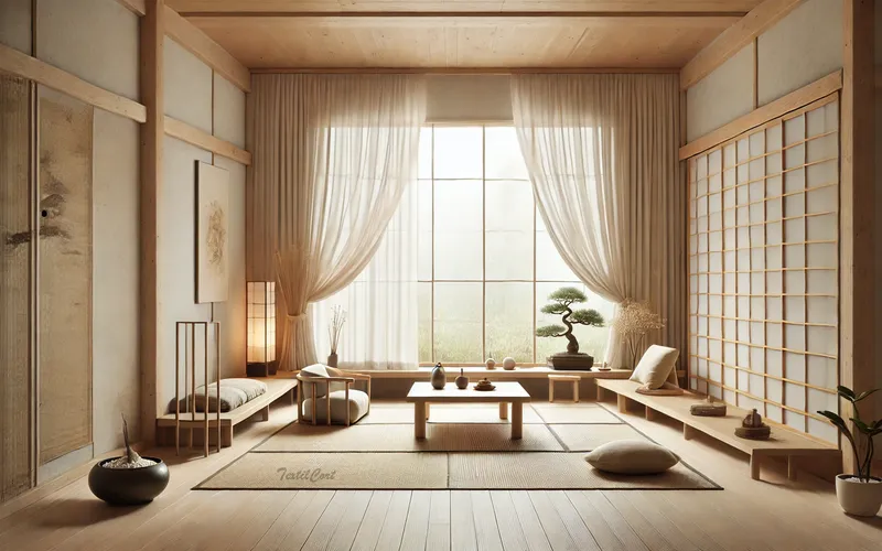 Cortinas para salón estilo Zen japonés – TextilCort