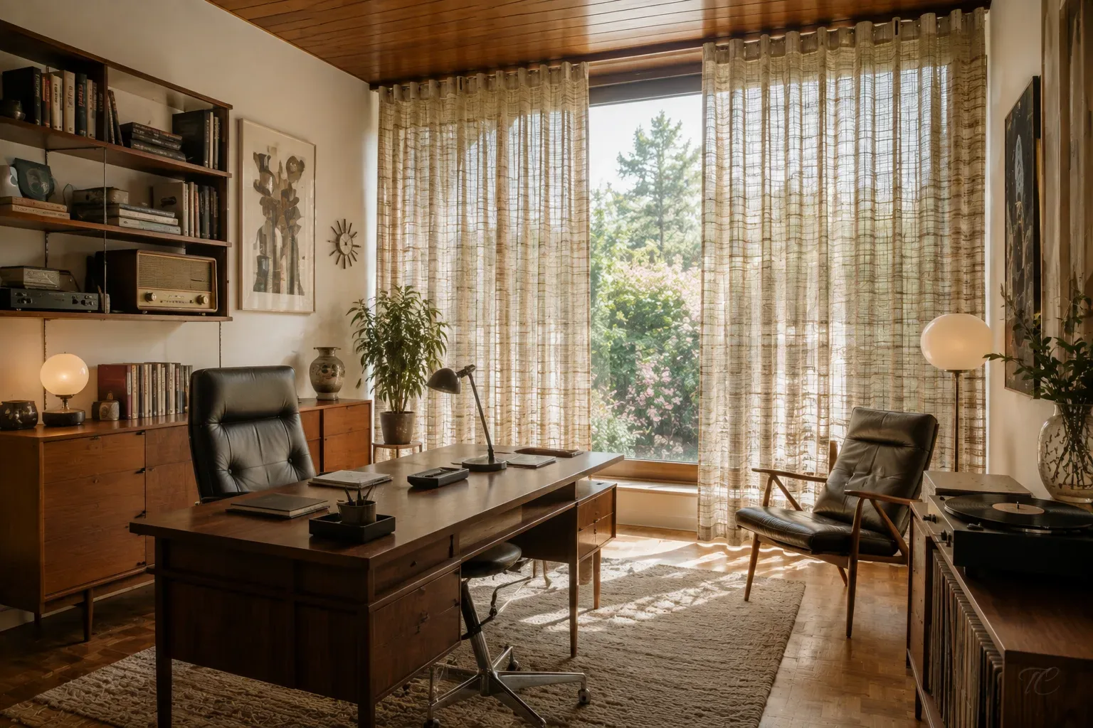 Cortinas Art Decó en Tonos Nude con Diseño Clásico y Elegante