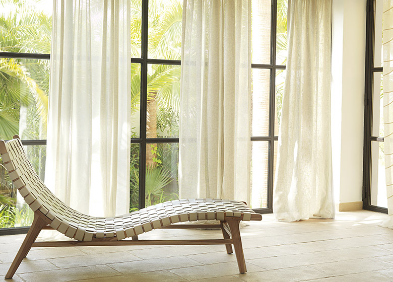 Cortinas rústicas: Una cortina elegante y muy natural