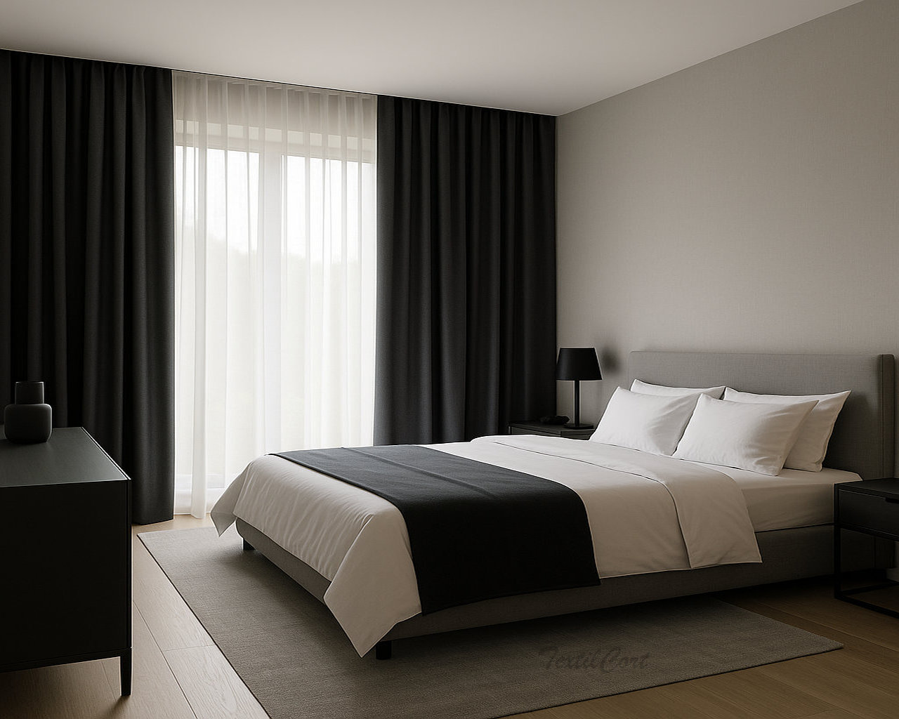 Doble cortina para dormitorio