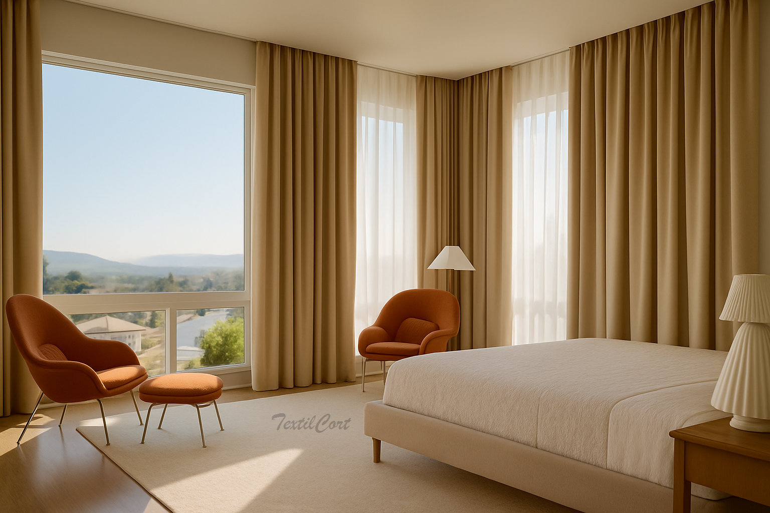 Dobles cortinas dormitorio