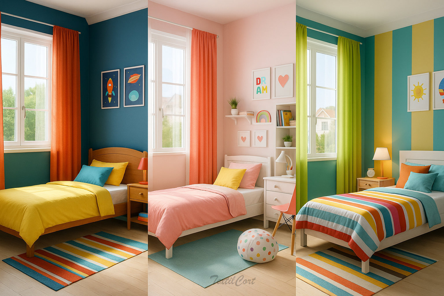 Visillos color translúcidos juveniles