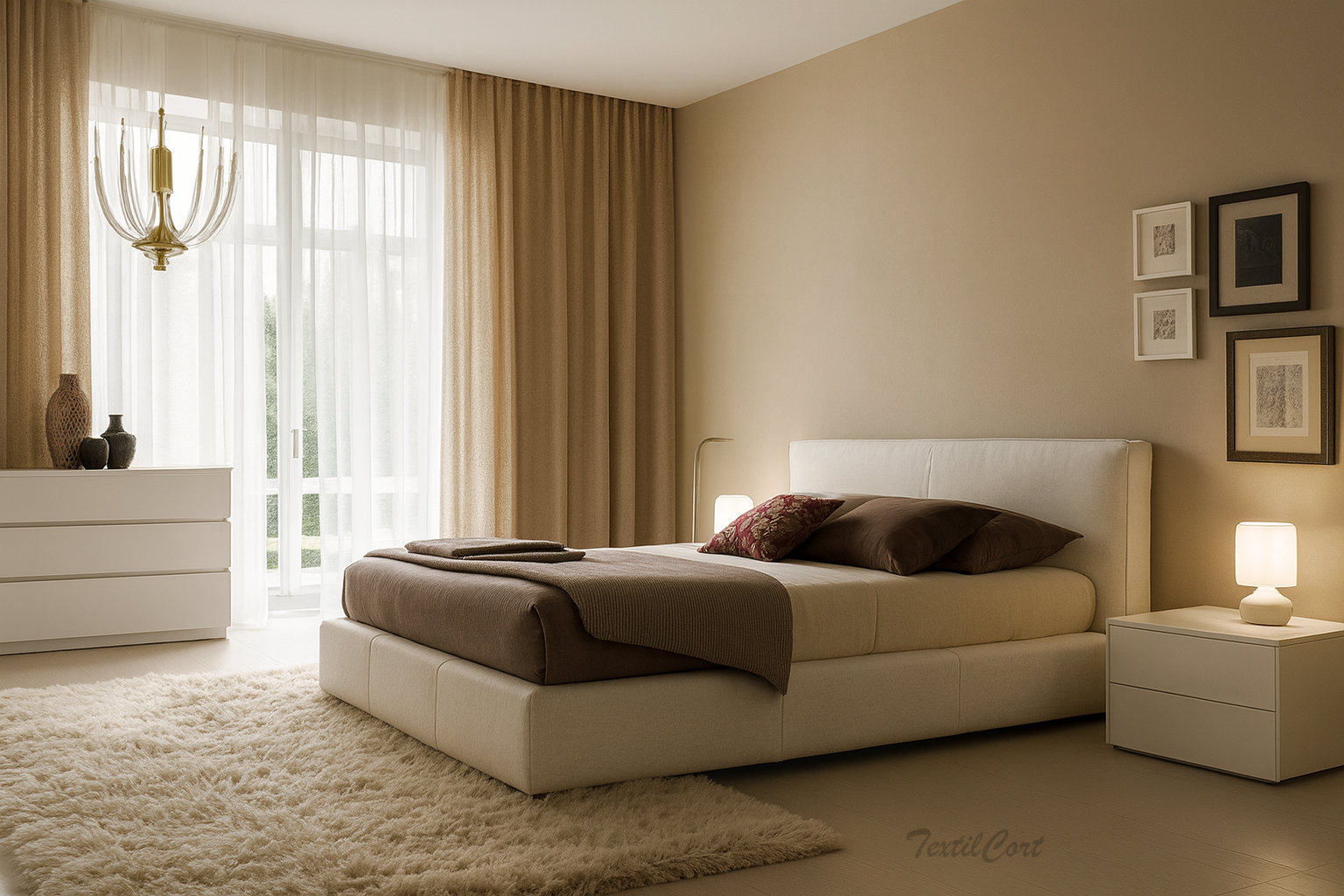 Doble visillo coordinado