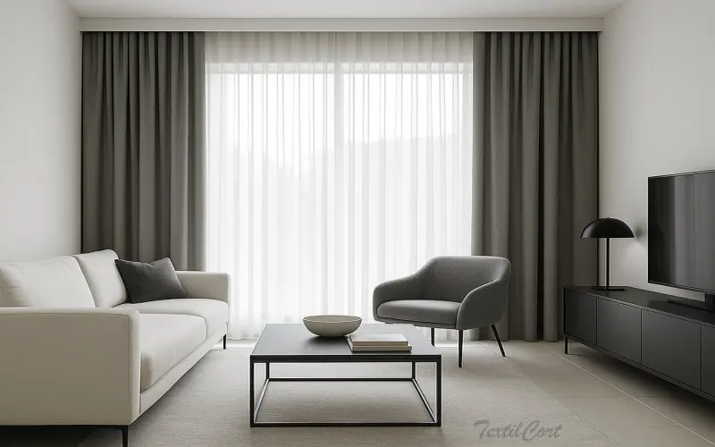 Dobles cortinas neutras – TextilCort