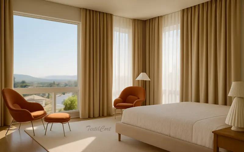 Dobles cortinas dormitorio – TextilCort