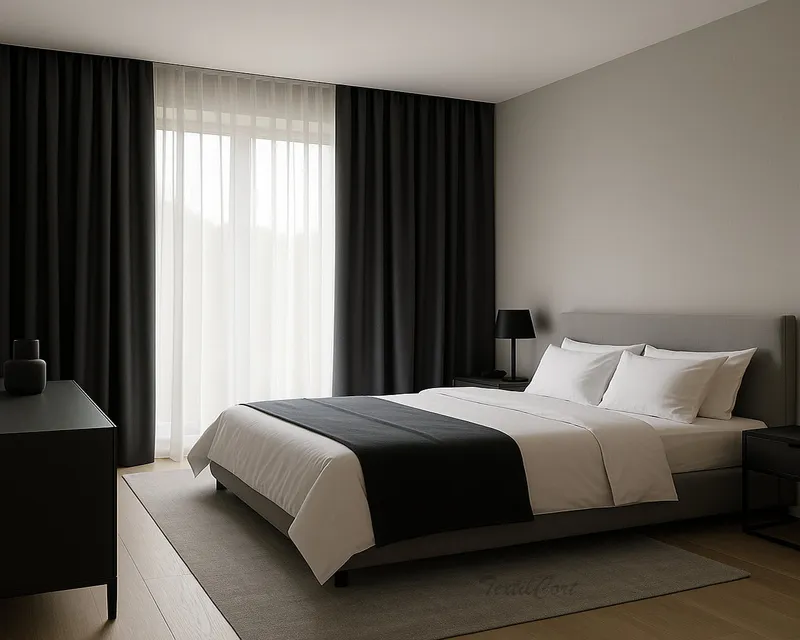 Doble cortina para dormitorio