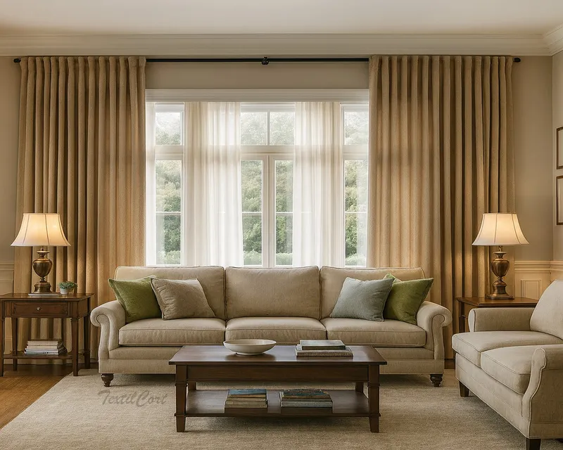 Dobles cortinas translúcidas