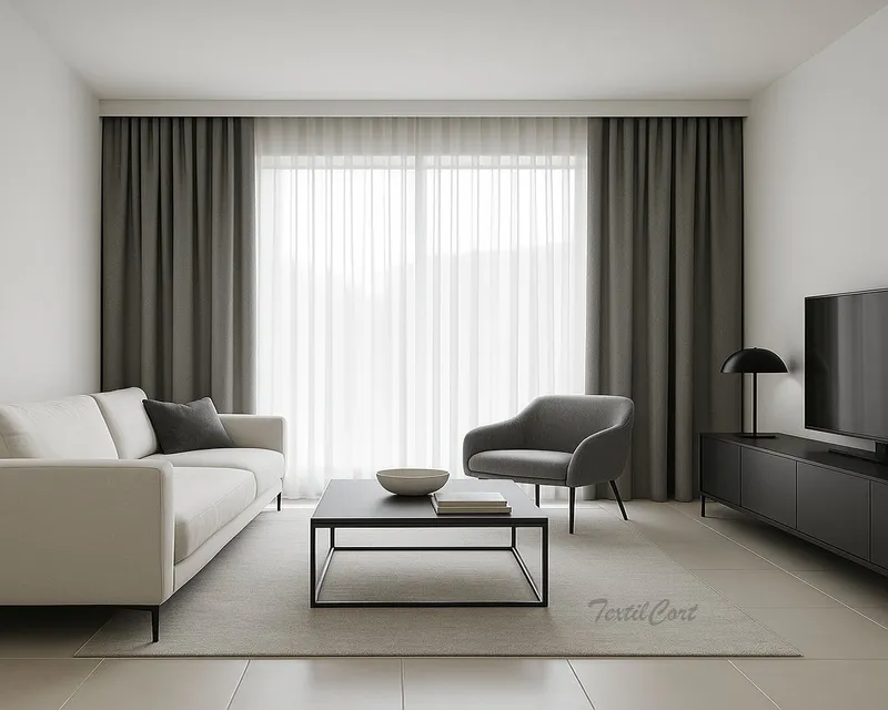 Dobles cortinas neutras