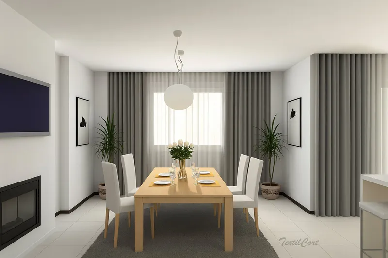 Dobles cortinas neutras