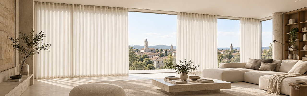 Cortinas estilo onda perfecta banner