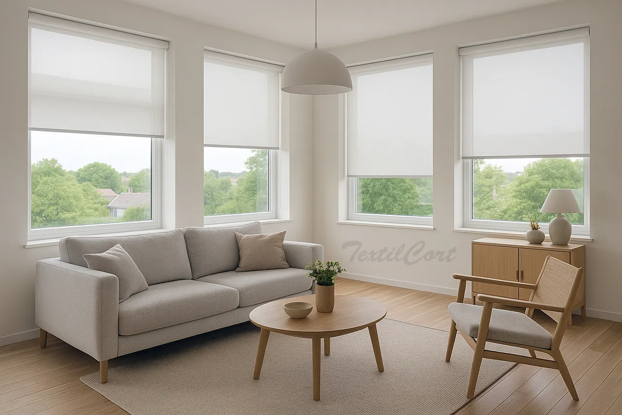 Foto estor enrollable screen poliéster ejemplo 3