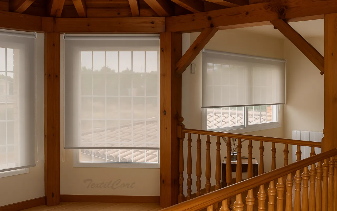 Foto estor enrollable screen poliéster ejemplo 6