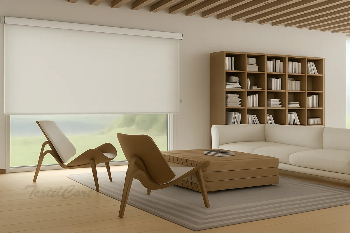 Foto estor enrollable screen poliéster factor 1%