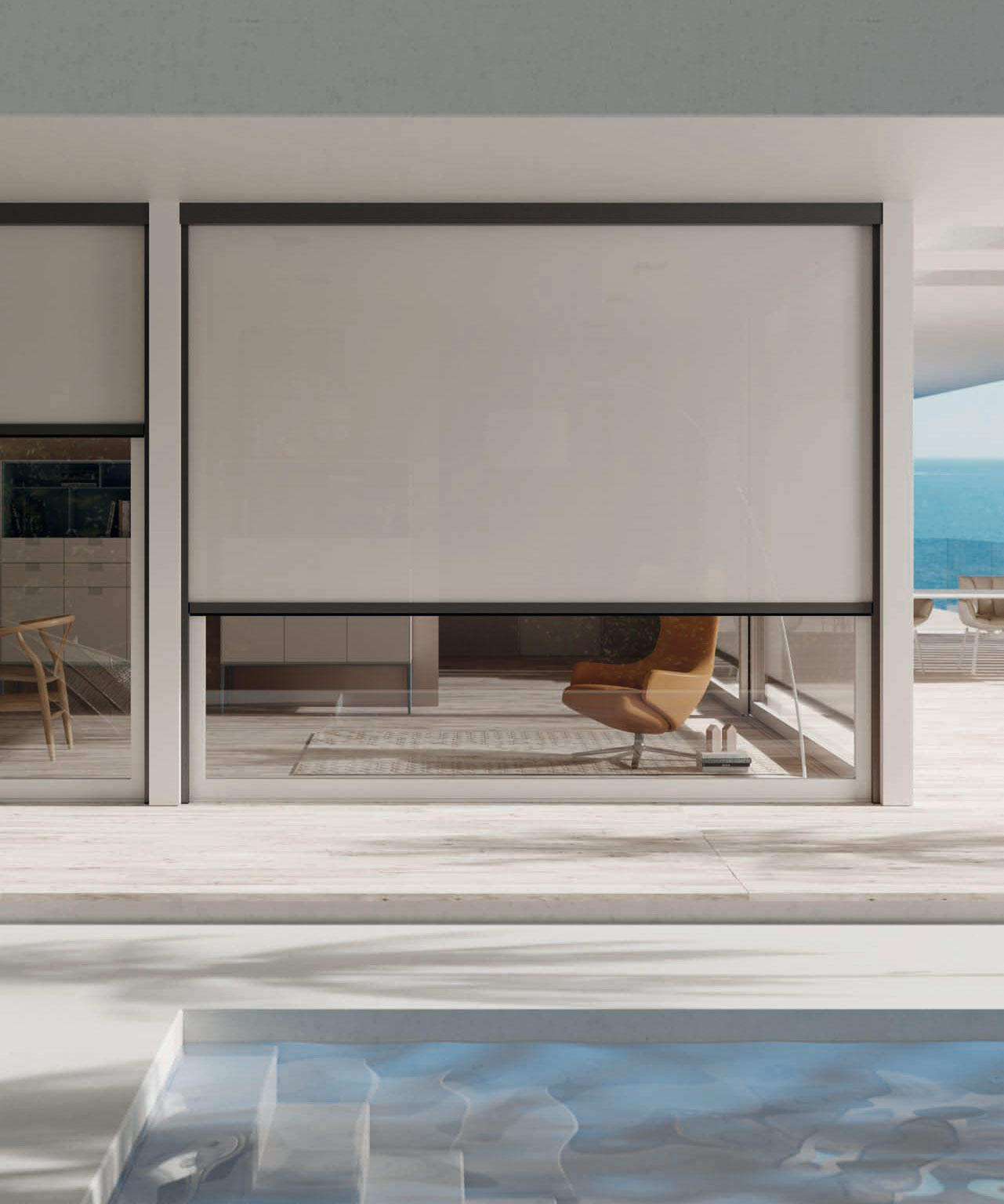 foto estor enrollable wind screen