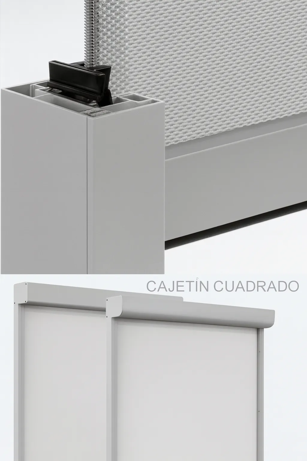 Detalle del guiado por cremallera del estor Wind Screen