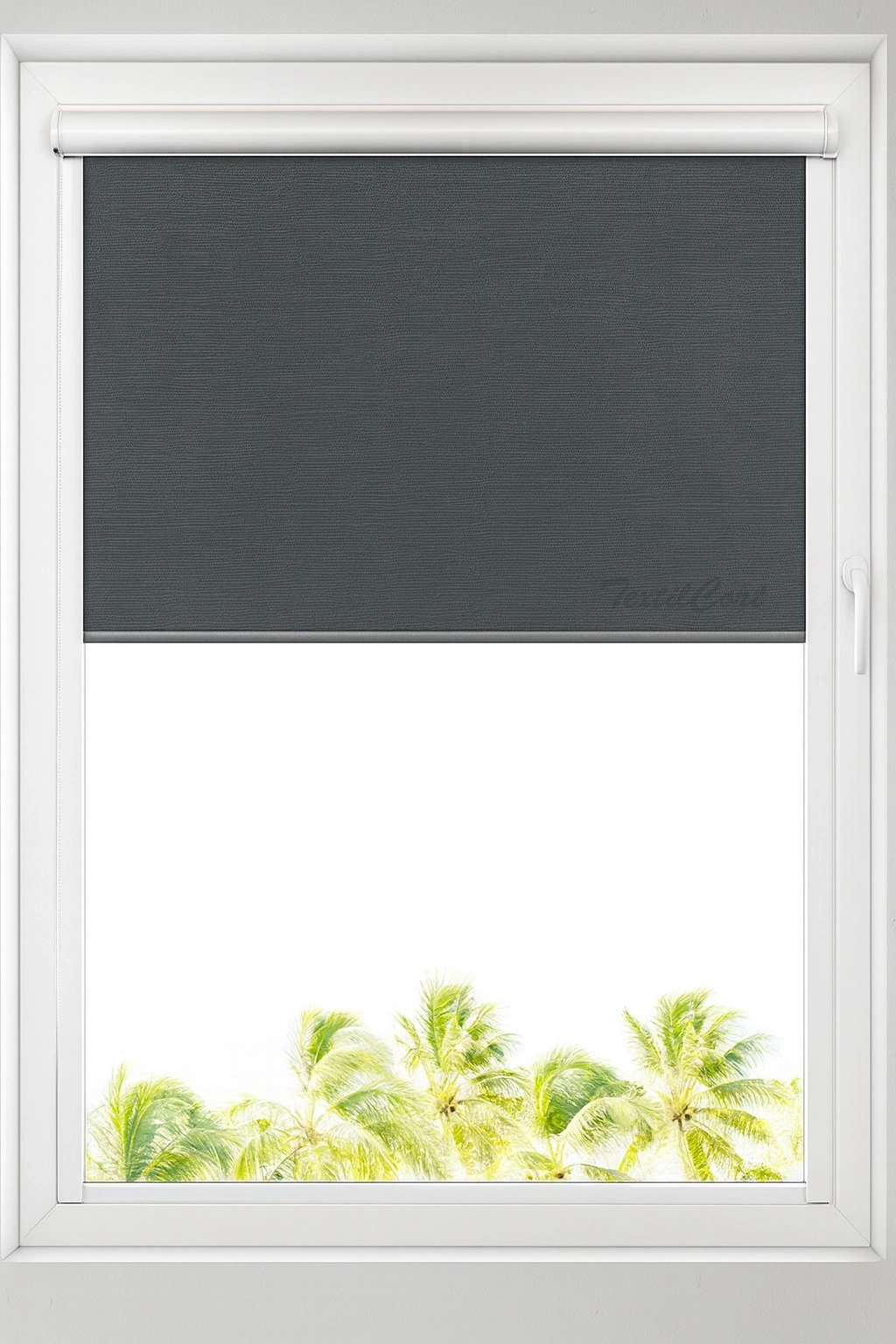 Estor enrollable empotrado minifast gris decormed textilcort