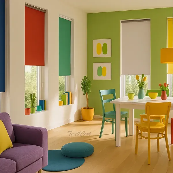 Estores enrollables opacos colores TextilCort