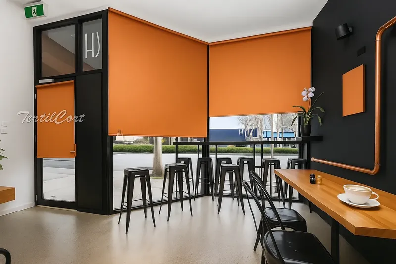 Estores enrollables opacos comercio TextilCort