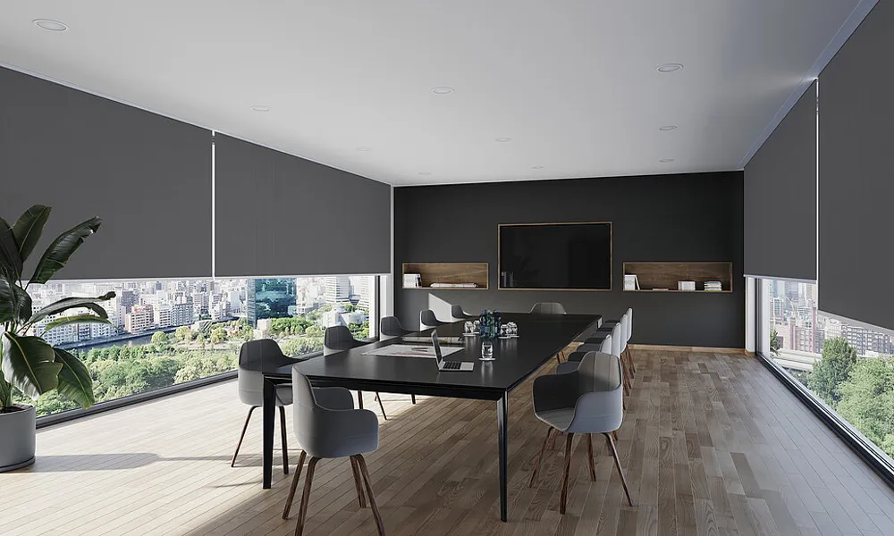 Foto estor enrollable opaco ambiente moderno