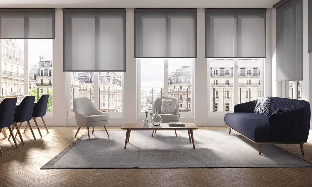 Foto estor enrollable screen gris