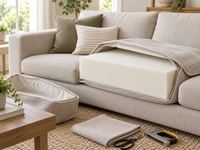 Espuma para sofás y sillones cortada a medida
