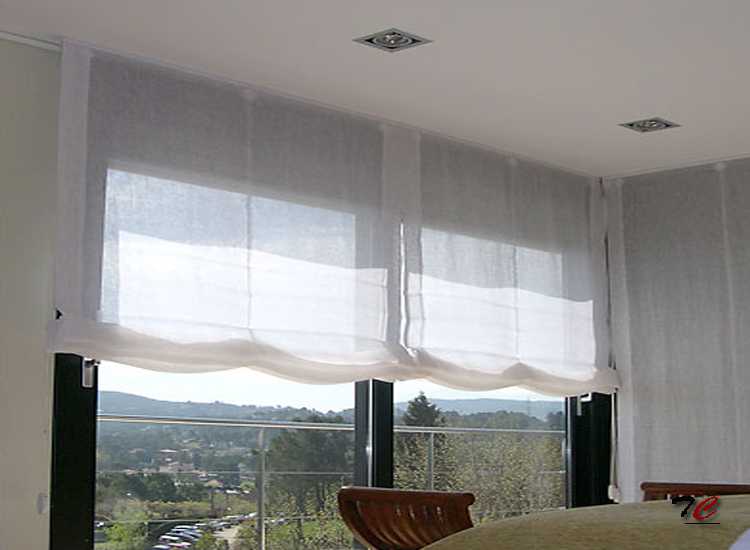Estores textilesEstor paquete curvo