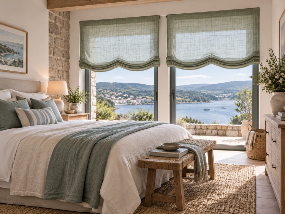 Atlantico estilo dormitorio con estores paqueto