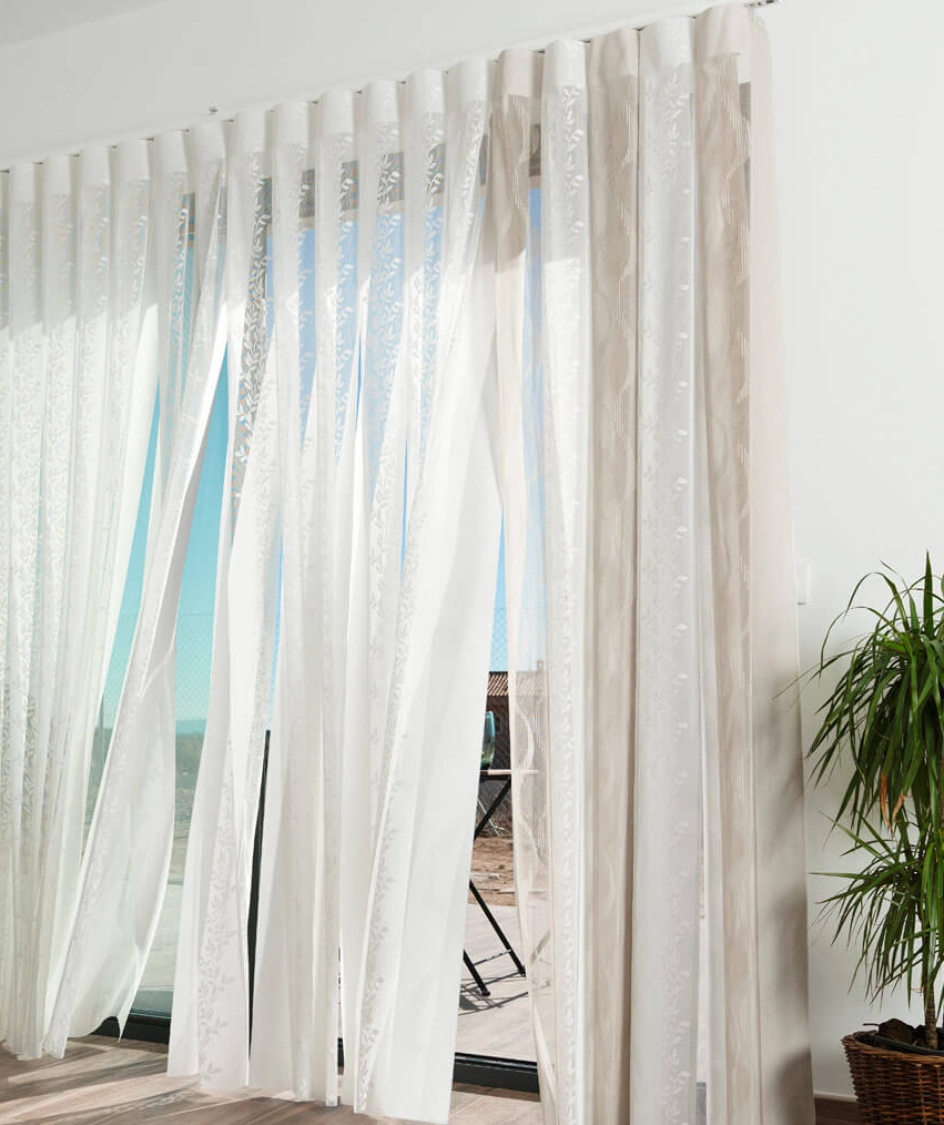 Cortina verticales de onda perfecta