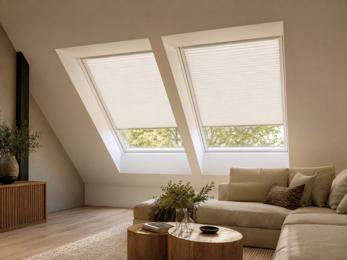 Cortinas a medida para ventanas inclinadas y de tejado