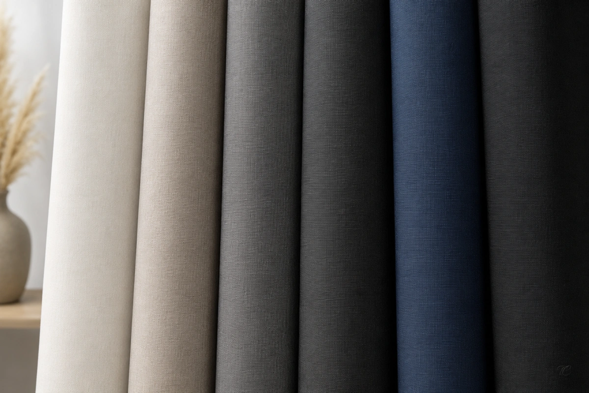 Selección de tejidos blackout para cortinas en gran diversidad de colorido y calidades