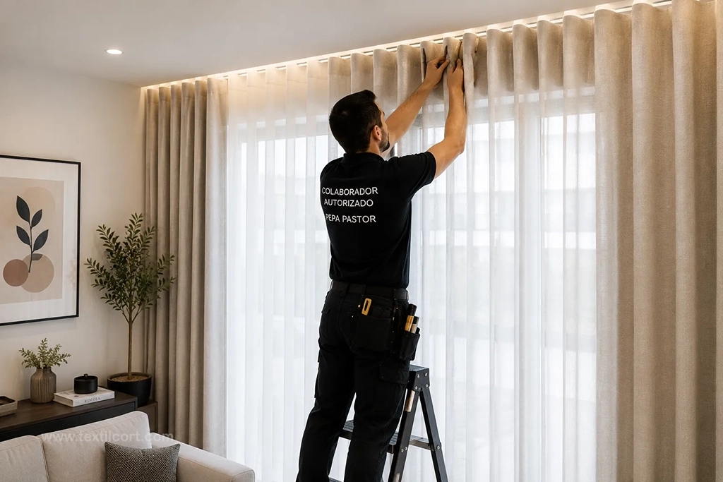 Instalación de cortinas a medida
