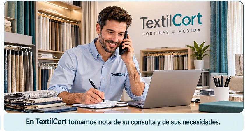 TextilCort recibe la consulta y toma nota de las necesidades del cliente