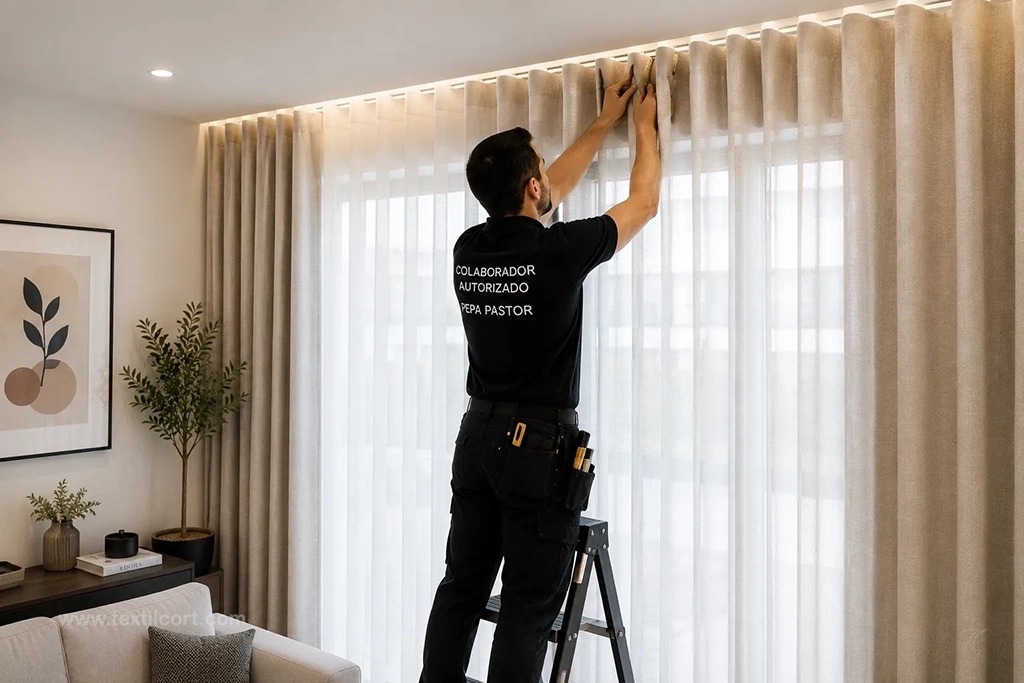 Instalación profesional de cortinas a medida