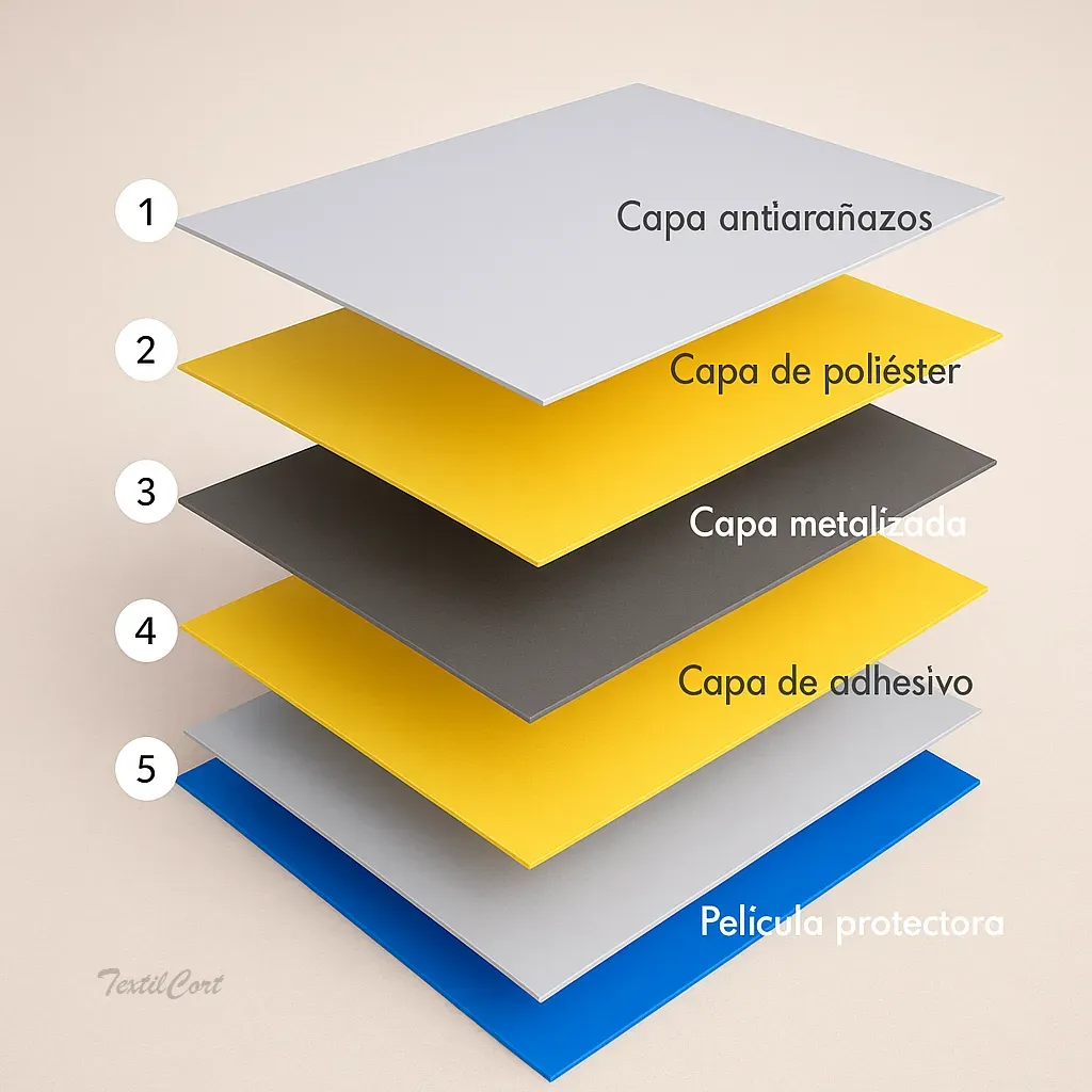 Foto capas de láminas solares