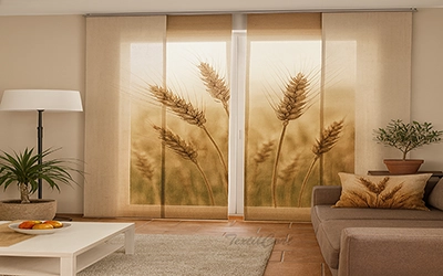 Panel japones impresion digital estilo campestre textilcort