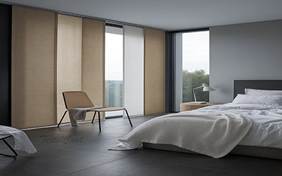 Panel japones colores lisos dormitorio moderno textilcort