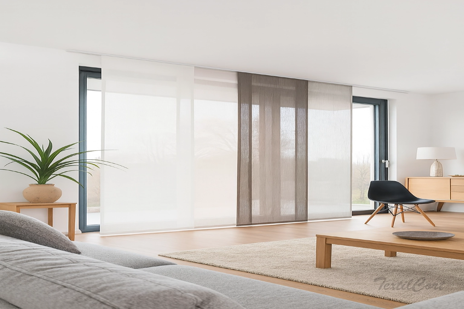 Panel japones colores lisos nordico textilcort