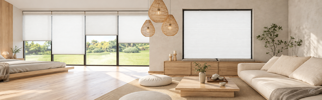 Cortina plisada nido de abeja MHZ fabricada a medida