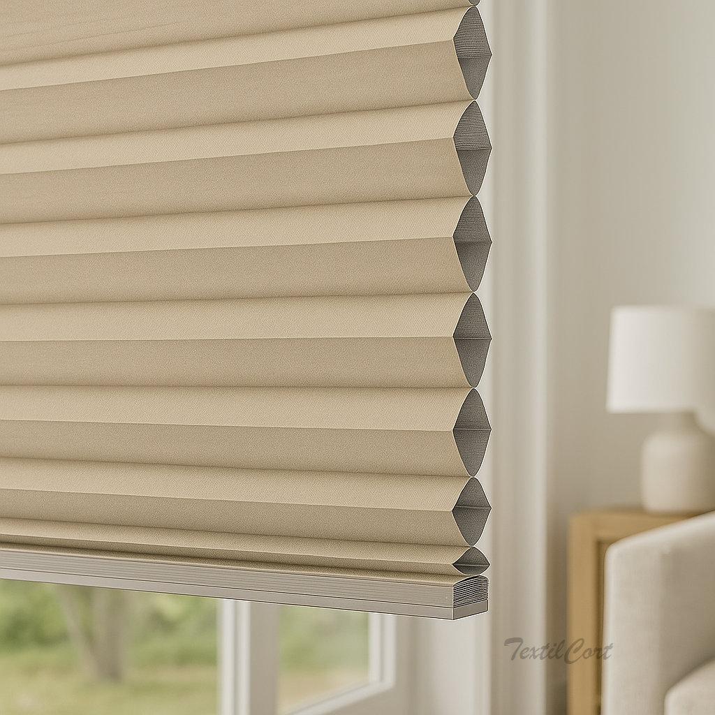 Foto ampliada de cortinas plisadas opacas Duette de MHZ