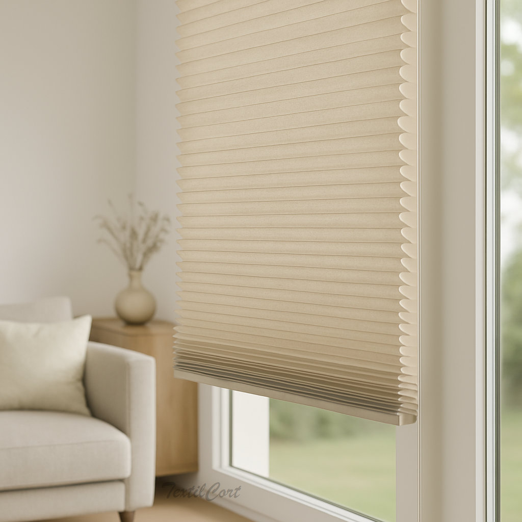 Foto ampliada de cortinas plisadas traslúcidas Duette de MHZ