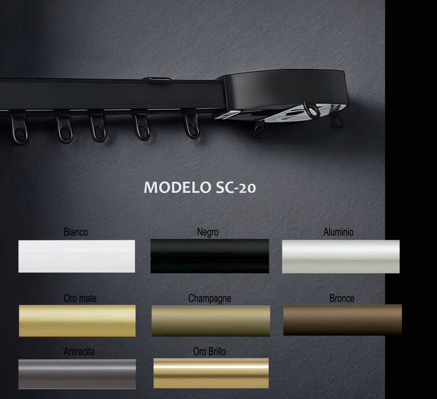 Foto riel decorativo motorizado SC-20