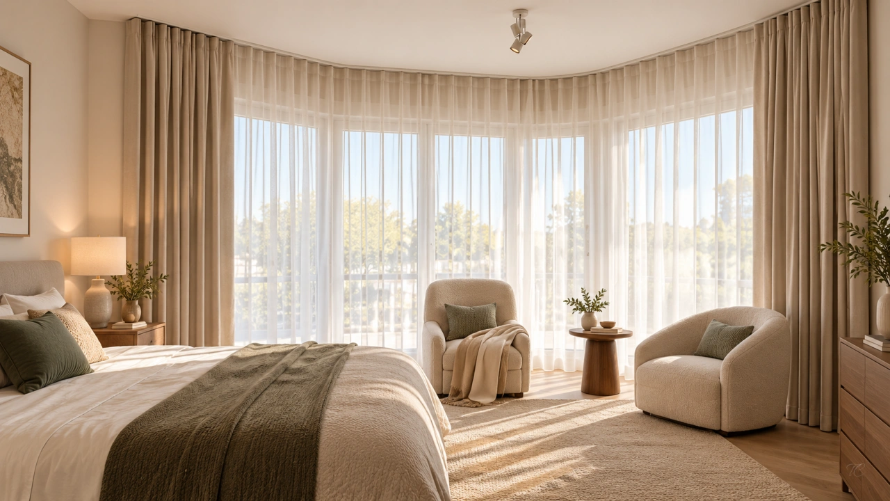 Riel curvable para cortinas a medida TextilCort, ejemplo 14