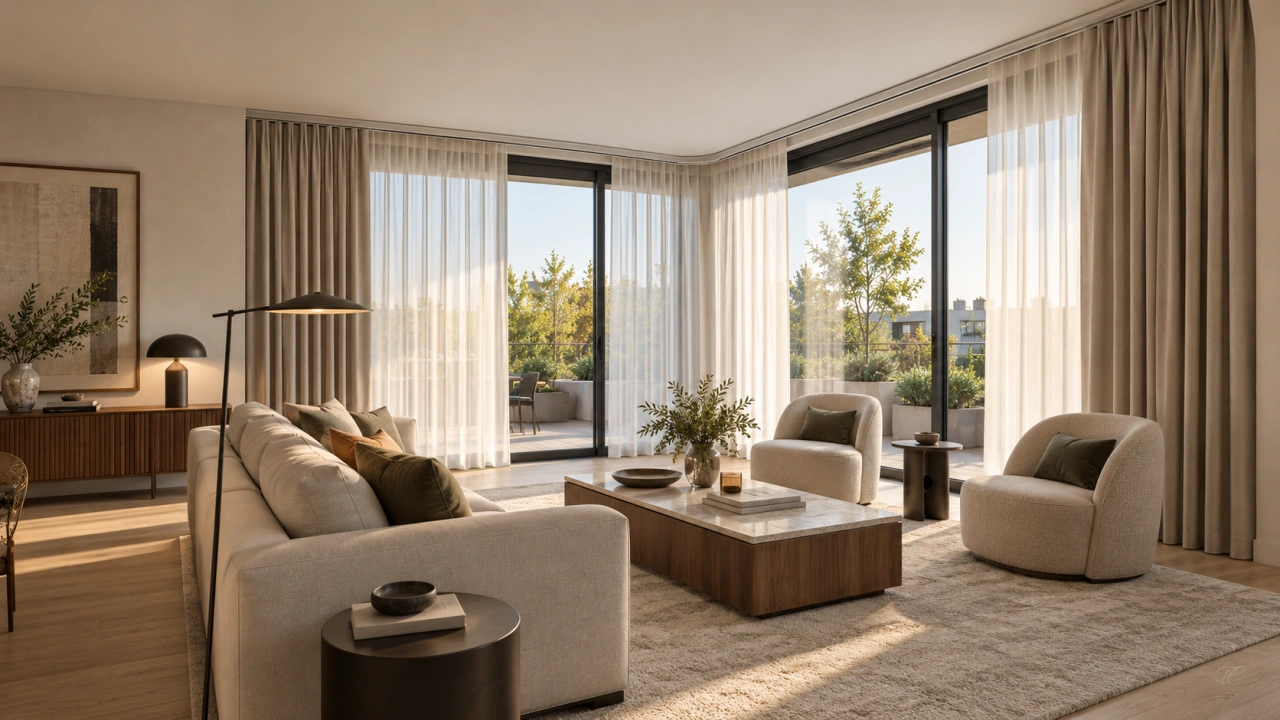 Riel curvable para cortinas a medida TextilCort, ejemplo 7