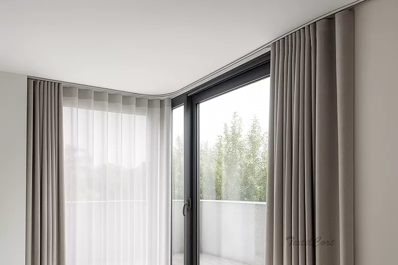Rieles curvados cortinas textilcort 1 movil