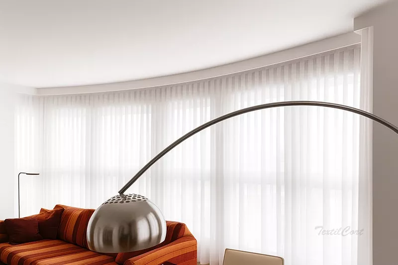Rieles curvados cortinas textilcort 5 movil